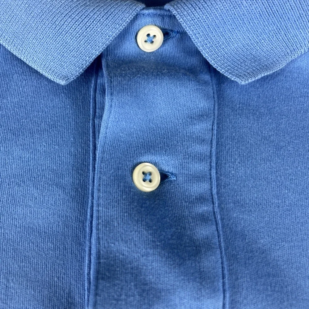 Polo Ralph Lauren Blue Classic Fit Cotton Short Sleeve Polo Mens Size Medium